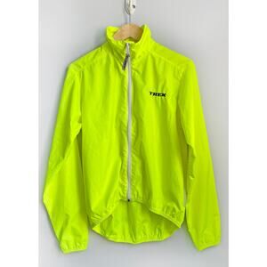 TREK mens sz S neon yellow lightweight vented circuit jacket EUC